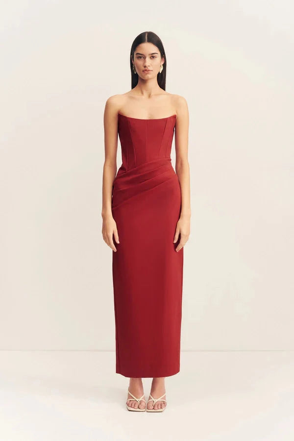 SHONA JOY Dress Lani  Maxi Dress, Red Dahlia Soho-Boutique