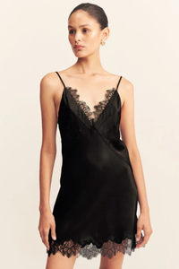 SHONA JOY Dress Maisie Lace Slip Mini Dress, Black Soho-Boutique