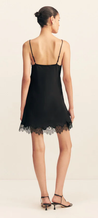 SHONA JOY Dress Maisie Lace Slip Mini Dress, Black Soho-Boutique