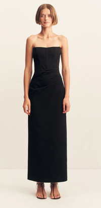 SHONA JOY Dress Oakley Strapless Corset Maxi Dress, Black Soho-Boutique