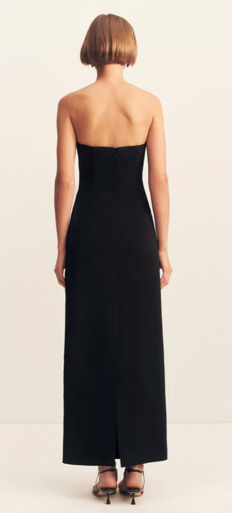 SHONA JOY Dress Oakley Strapless Corset Maxi Dress, Black Soho-Boutique