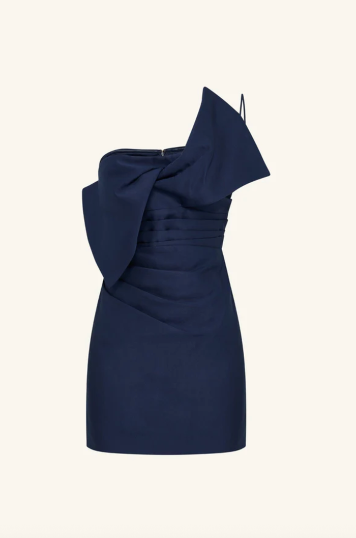 SHONA JOY Dress Otis Twist Knot Mini Dress, Midnight Soho-Boutique