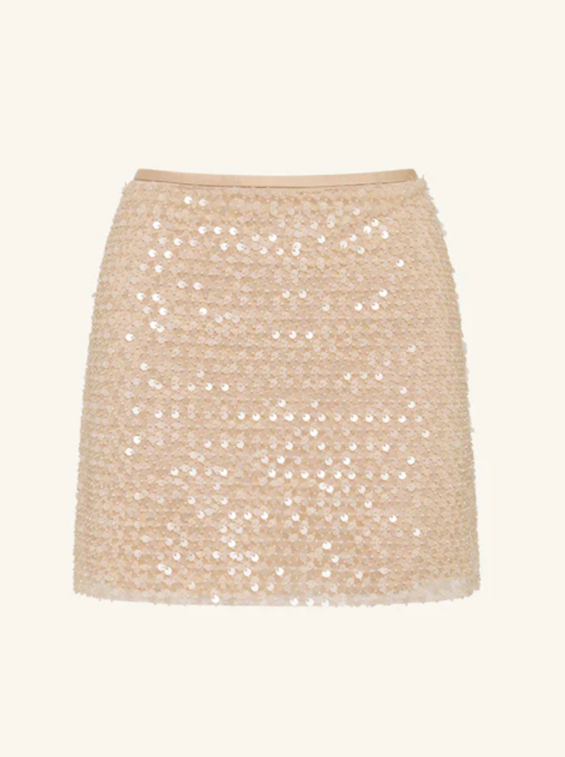 SHONA JOY Skirt Everly Mini Skirt - Macadamia Soho-Boutique