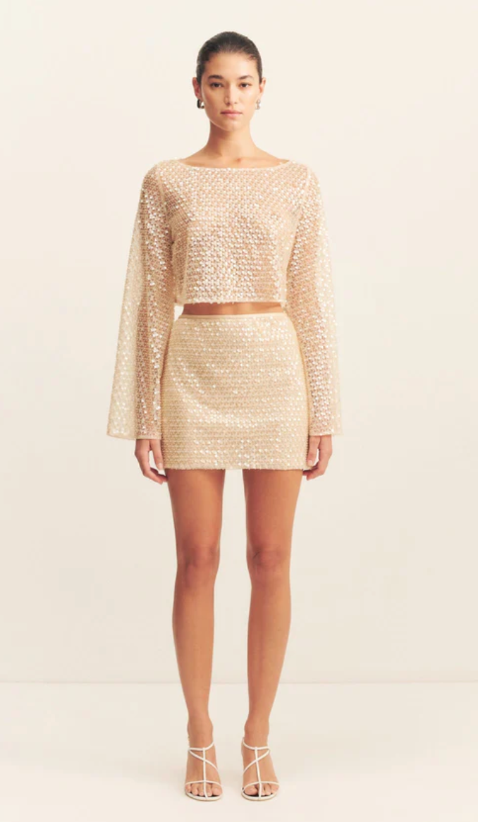 SHONA JOY Top Everly Long Sleeve Top - Macadamia Soho-Boutique