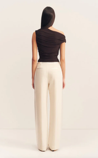 SHONA JOY Top Mira Off Shoulder Top - Ganache Soho-Boutique