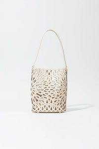 SIMKHAI Bag Mcall Bucket Bag, Cream Soho-Boutique