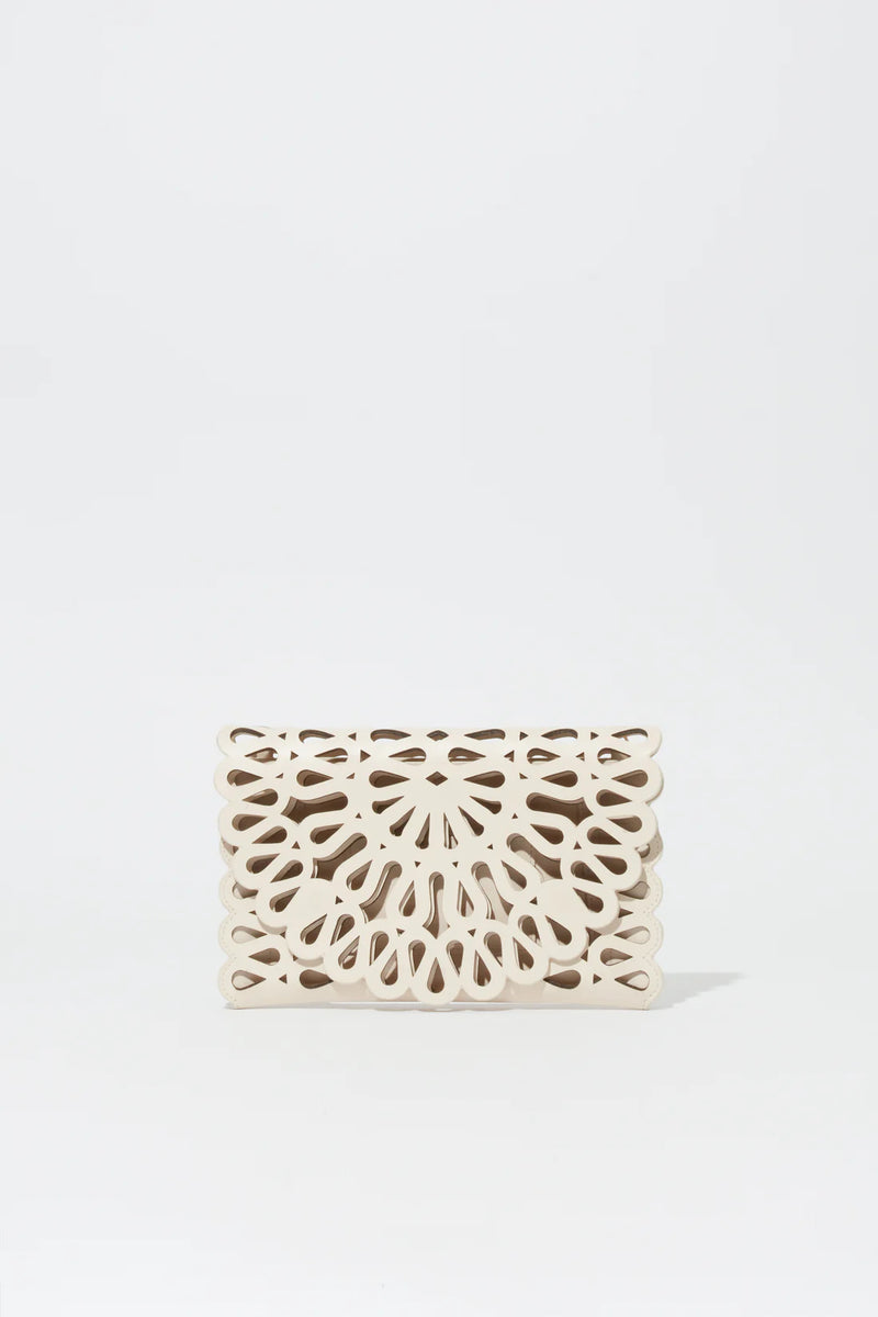 SIMKHAI Bag Mccall Clutch, Cream Soho-Boutique