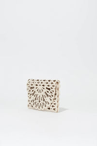 SIMKHAI Bag Mccall Clutch, Cream Soho-Boutique