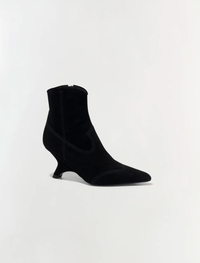 SIMKHAI Boot Shadow Suede Ankle Boot, Black Soho-Boutique