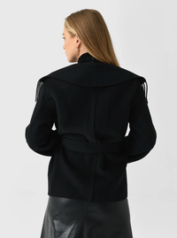 SIMKHAI Coats & Jackets Rowen Fringe Jacket, Black Soho-Boutique