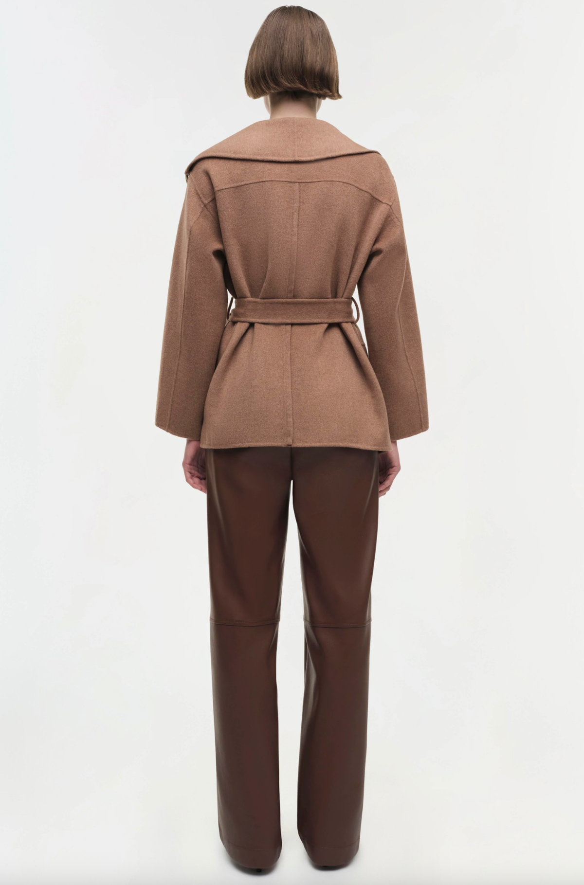 SIMKHAI Coats & Jackets Rowen Fringe Jacket, Camel Soho-Boutique