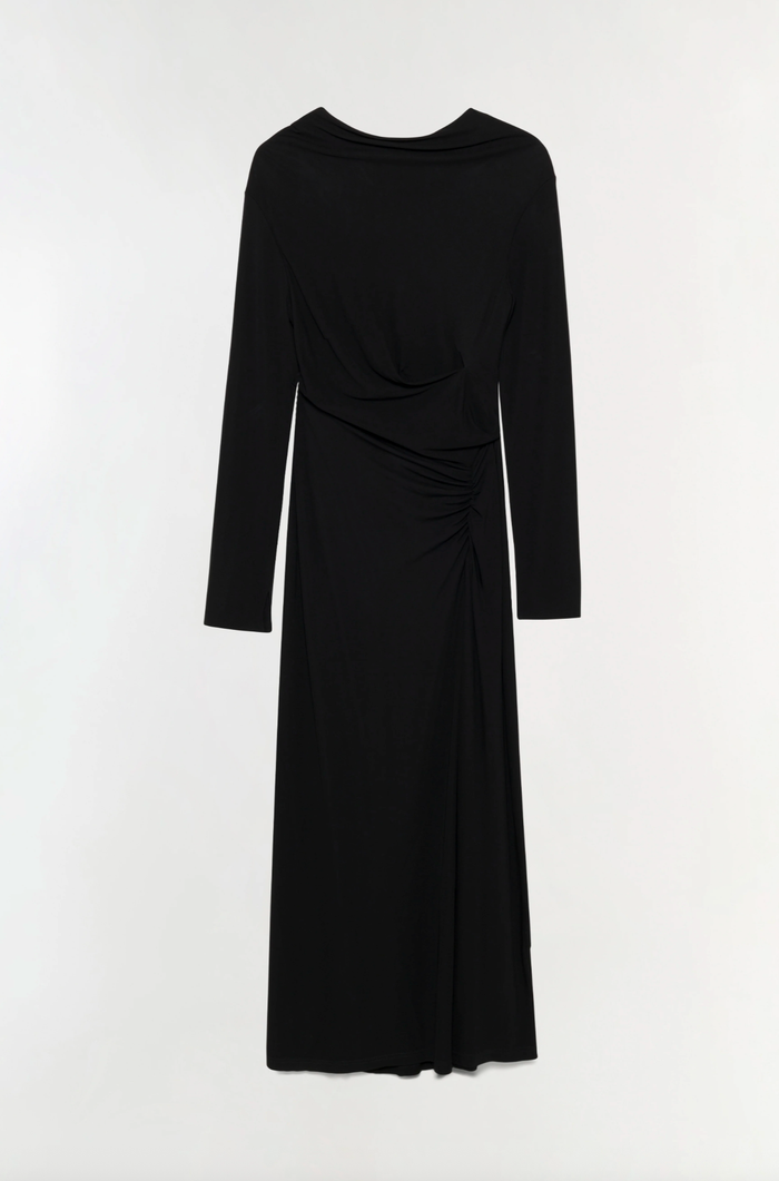 SIMKHAI Dress Ferrera Midi Dress, Black Soho-Boutique