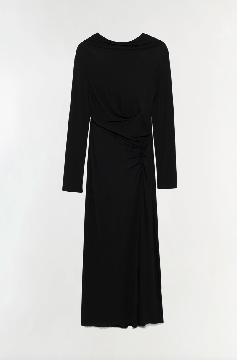 SIMKHAI Dress Ferrera Midi Dress, Black Soho-Boutique
