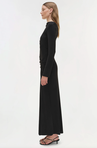 SIMKHAI Dress Ferrera Midi Dress, Black Soho-Boutique