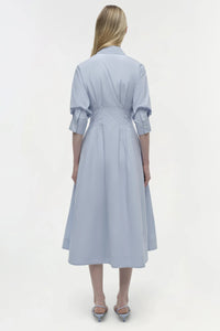 SIMKHAI Dress Jazz Midi Dress, Periwinkle Sky Soho-Boutique