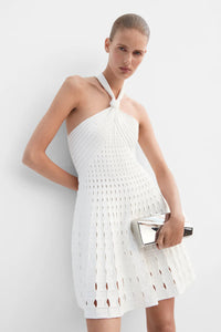 SIMKHAI Dress Jenna Dress, Ivory Soho-Boutique