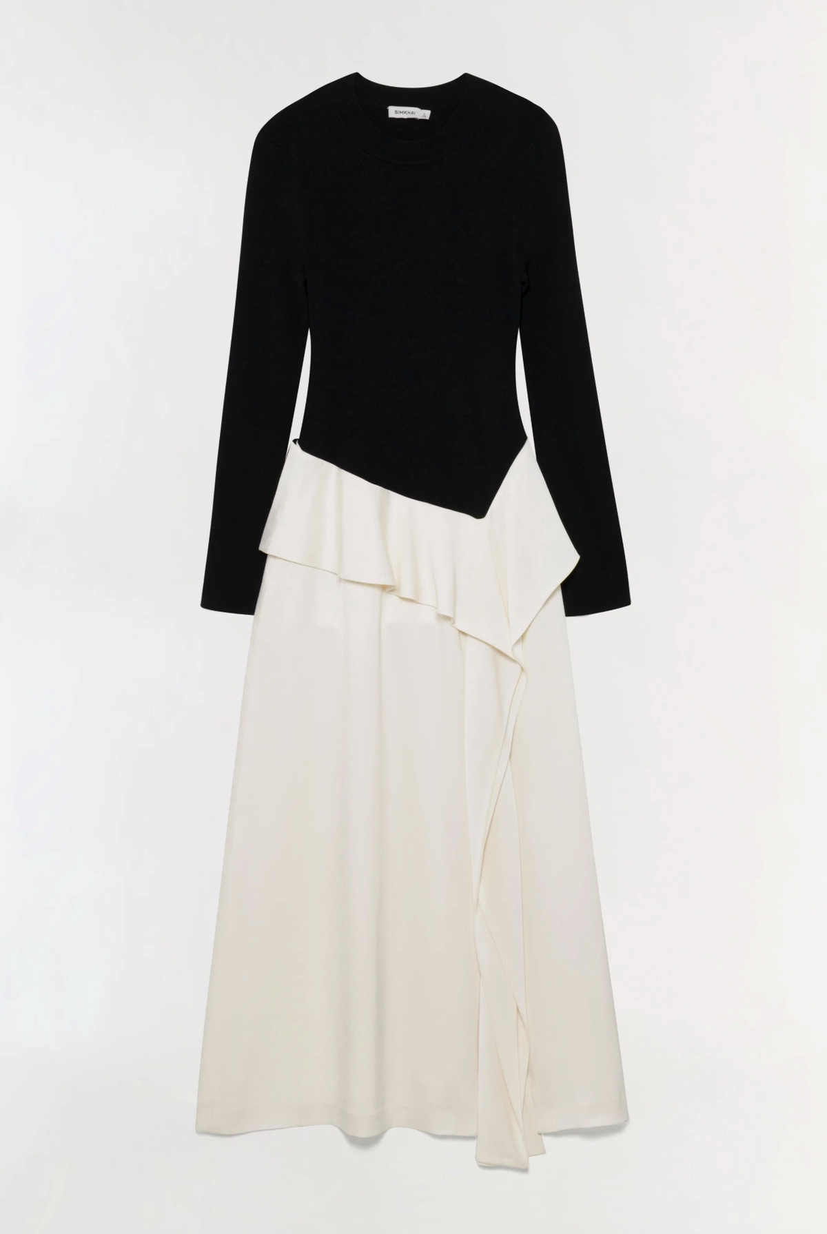 SIMKHAI Dress Ornella Midi Dress, Black Multi Soho-Boutique