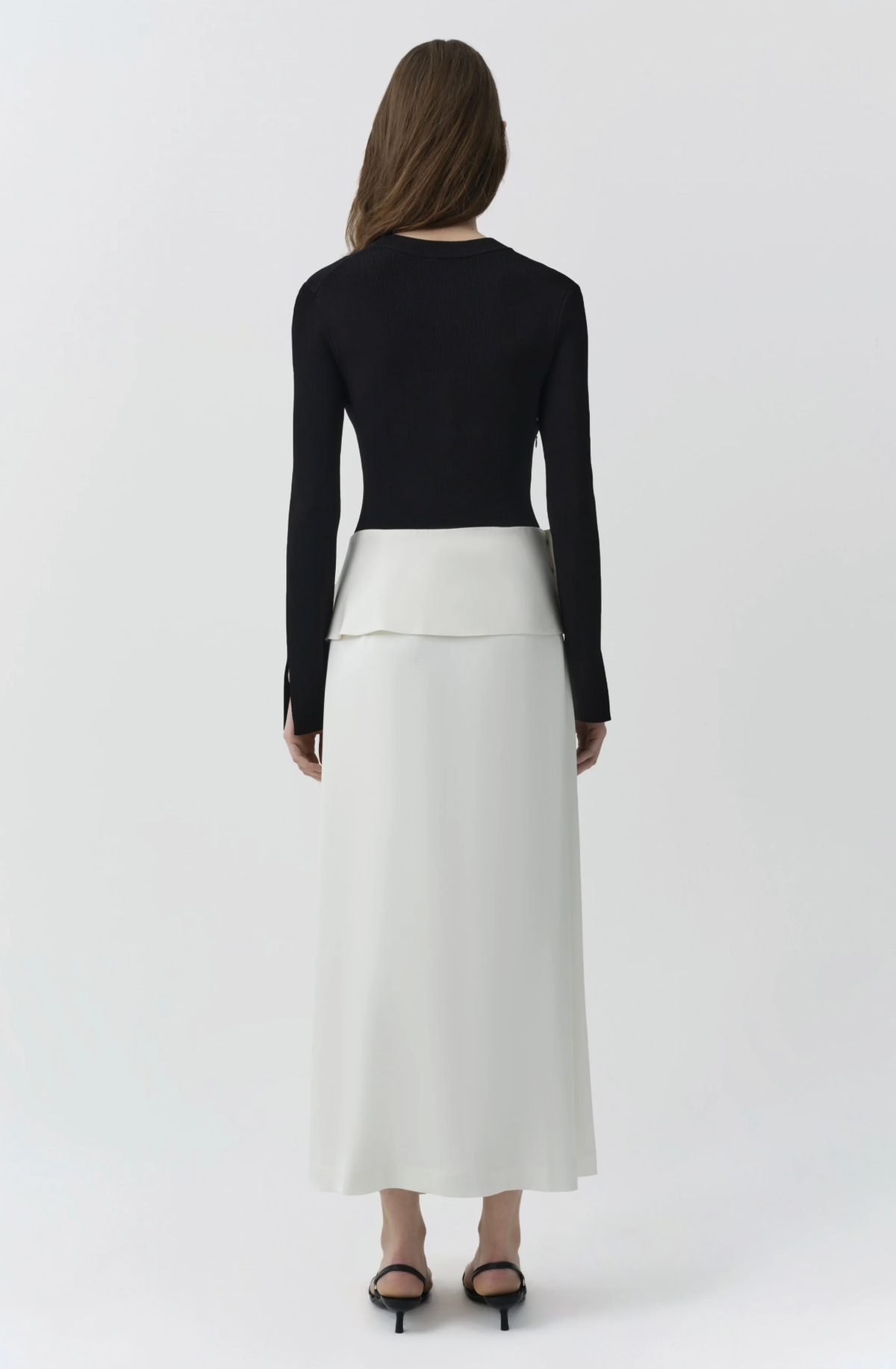SIMKHAI Dress Ornella Midi Dress, Black Multi Soho-Boutique