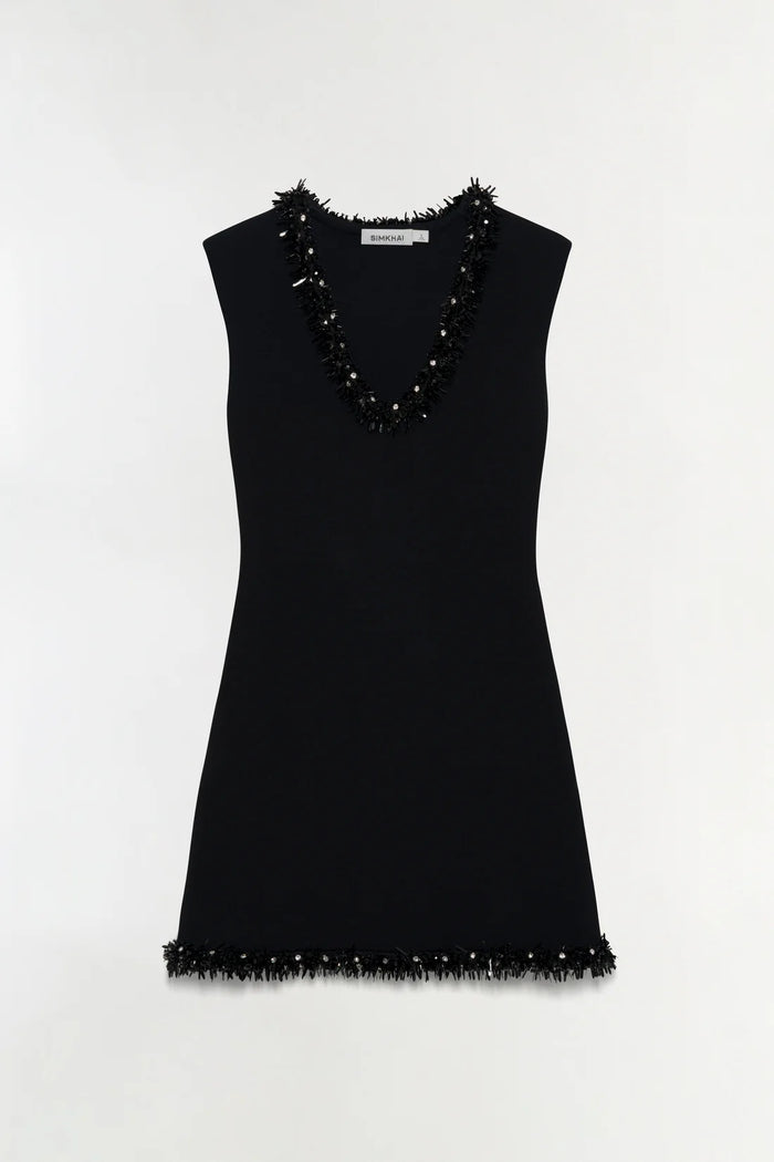 SIMKHAI Dress Suki Mini Dress, Black Soho-Boutique