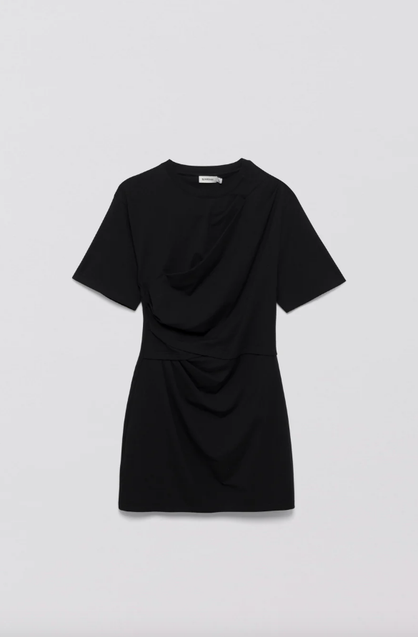 SIMKHAI Dress Zeus T-Shirt Dress, Black Soho-Boutique