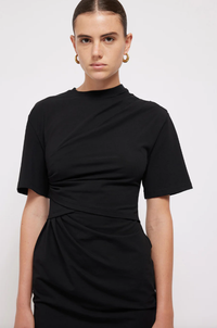 SIMKHAI Dress Zeus T-Shirt Dress, Black Soho-Boutique