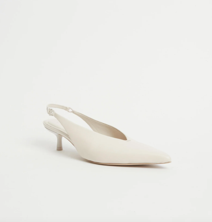 SIMKHAI Heel Sylvie Slingback, Sand Soho-Boutique