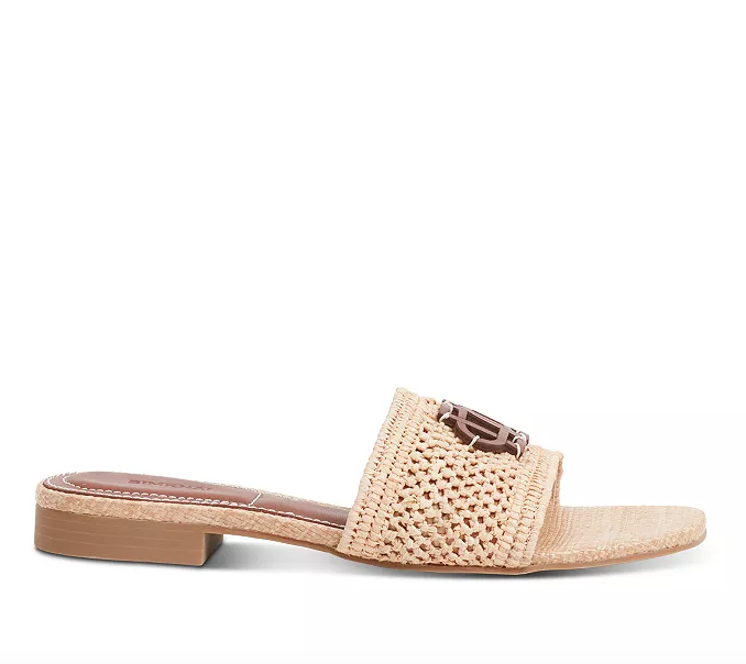 SIMKHAI Sandal Delphi Raffia Sandal, Natural Soho-Boutique