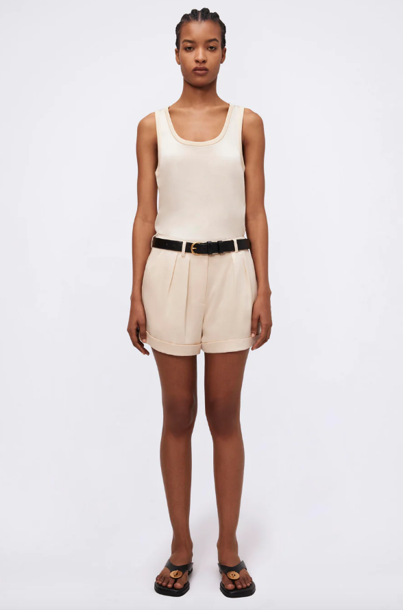 SIMKHAI Short Devan Shorts, Ecru Soho-Boutique