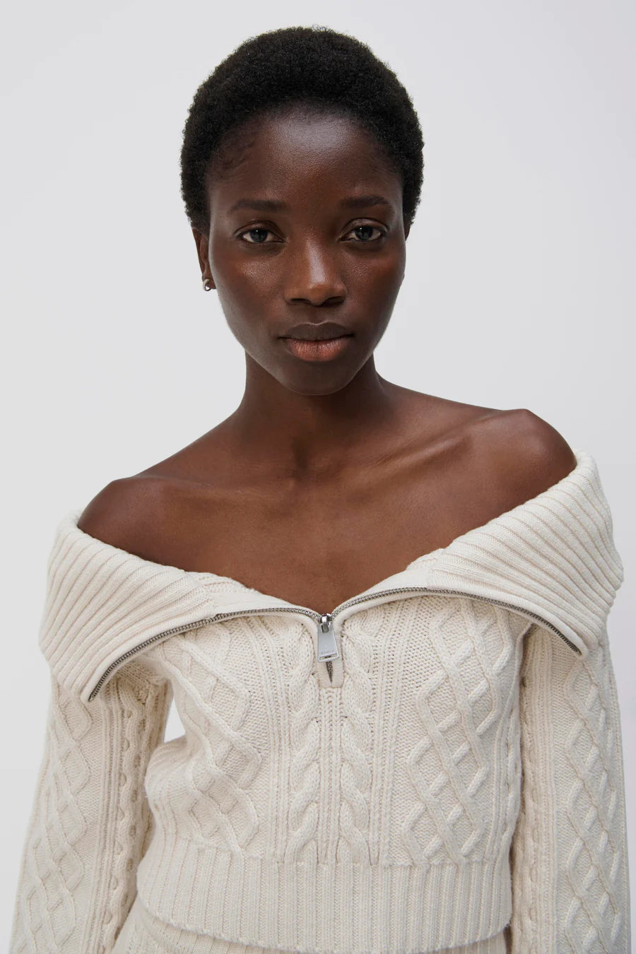 SIMKHAI Sweater Salma Pullover, Ivory Soho-Boutique