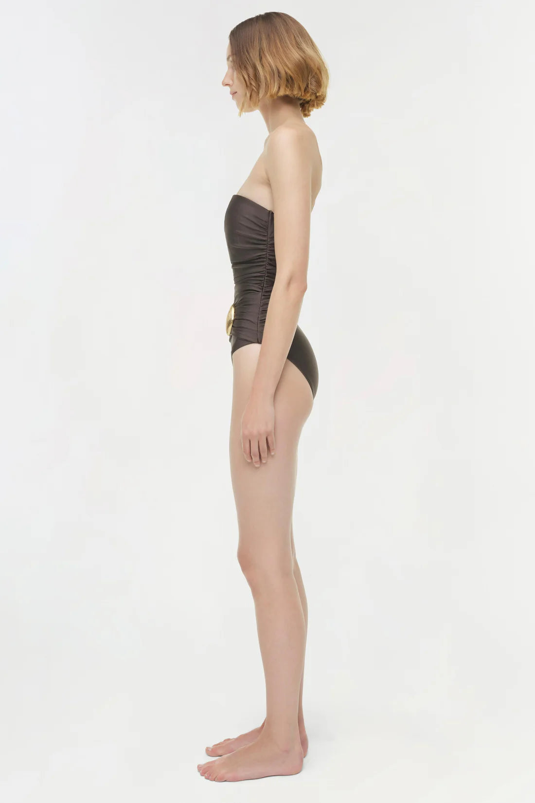 SIMKHAI Swim Lorena One Piece, Chocolate Soho-Boutique