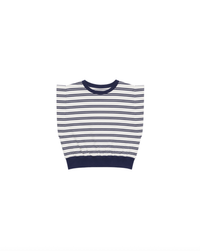 SIMKHAI Top Joie Cotton Jersey Top, Midnight Stripe Soho-Boutique