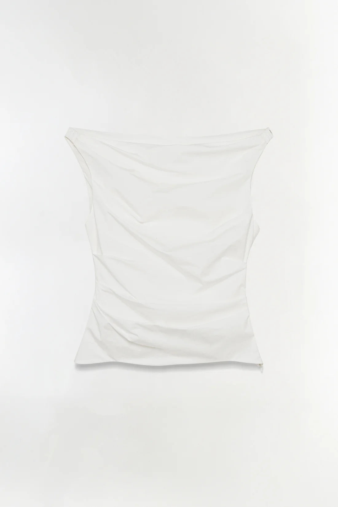 SIMKHAI Top Maisel Draped Cotton Top, White Soho-Boutique