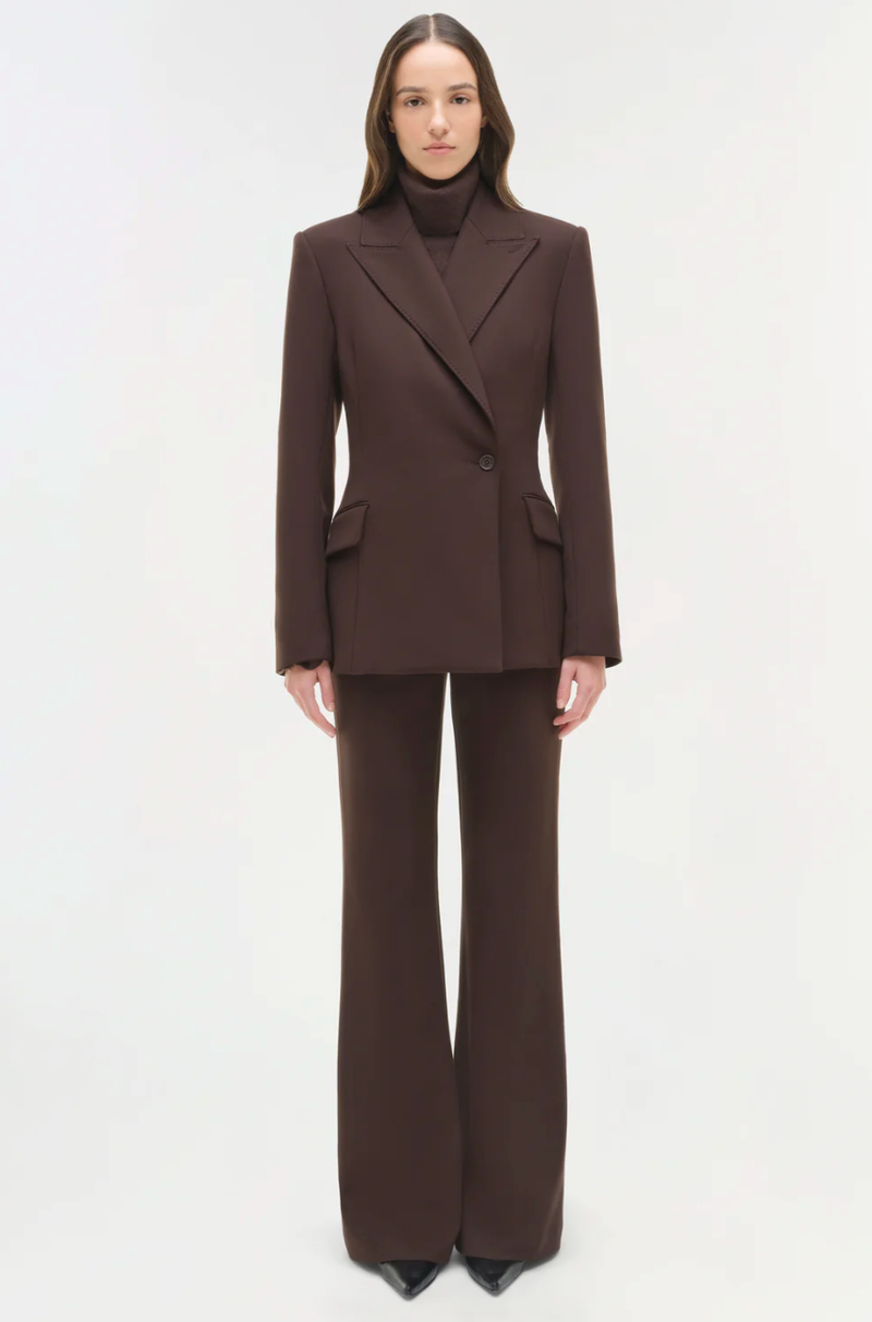 SIMKHAI Trouser Kenna Trouser, Chocolate Soho-Boutique