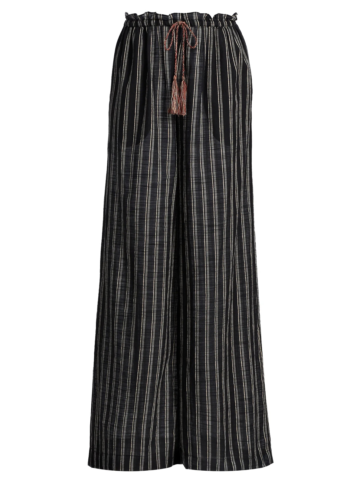 Soho Boutique Swim Josephine Striped Coverup Pant, Noir Stripe Soho-Boutique