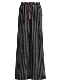 Soho Boutique Swim Josephine Striped Coverup Pant, Noir Stripe Soho-Boutique