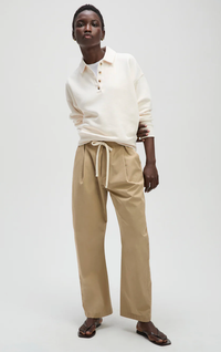 soldout.nyc Shirt The French Terry Polo, Cream Soho-Boutique