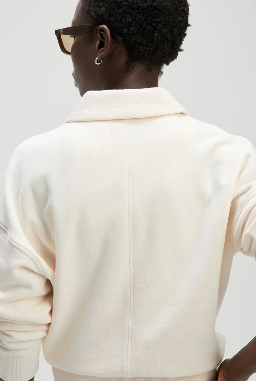 soldout.nyc Shirt The French Terry Polo, Cream Soho-Boutique