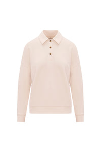 soldout.nyc Shirt The French Terry Polo, Cream Soho-Boutique