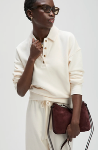 soldout.nyc Shirt The French Terry Polo, Cream Soho-Boutique