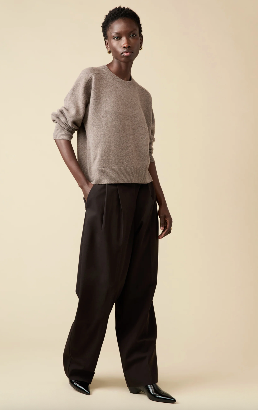 soldout.nyc Sweater The Cashmere Crew, Mink Soho-Boutique