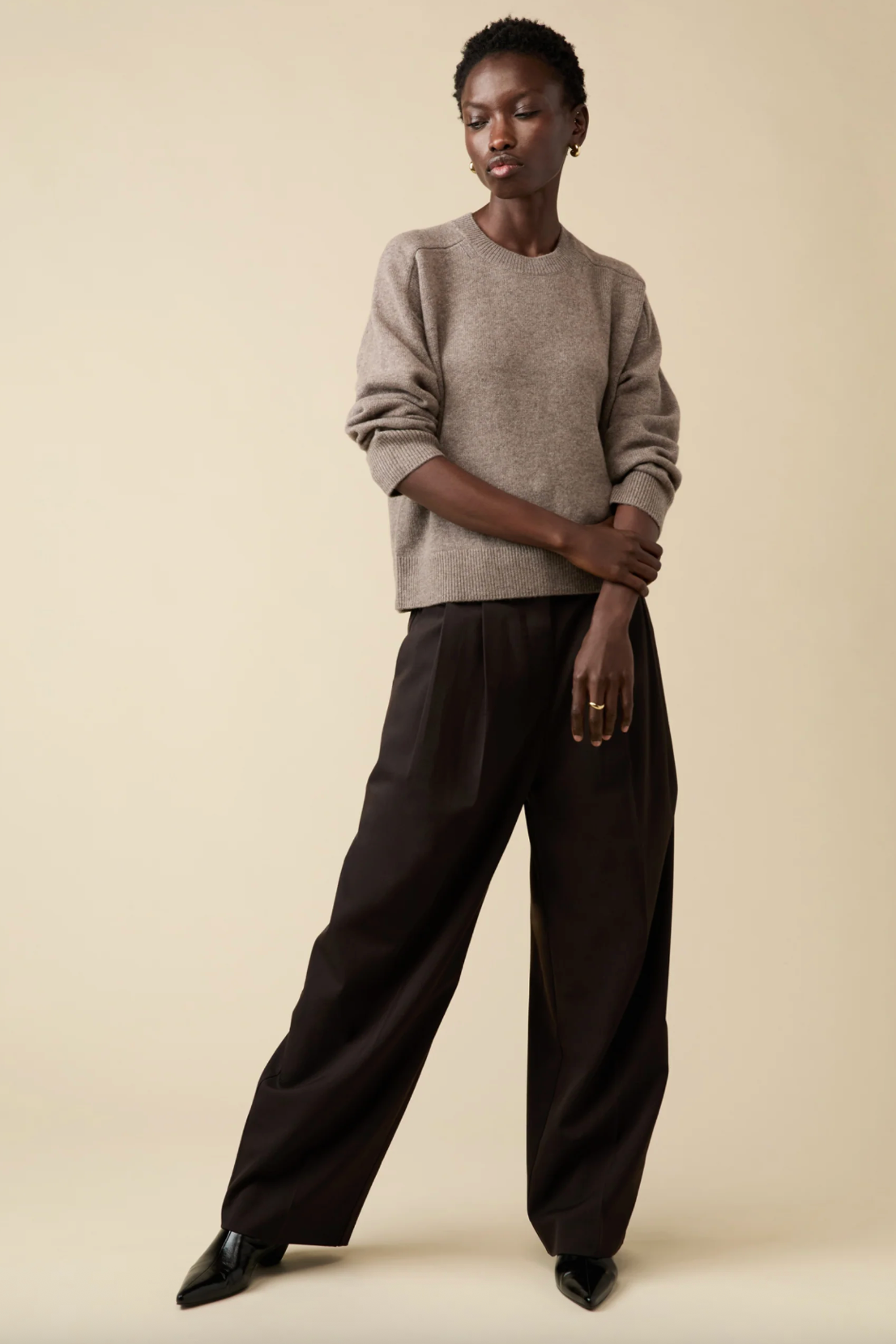 soldout.nyc Sweater The Cashmere Crew, Mink Soho-Boutique