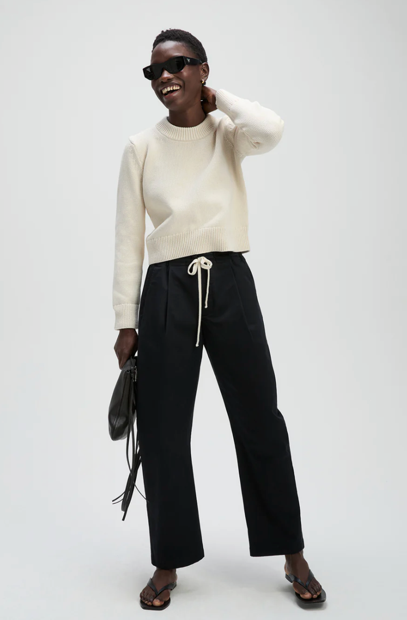 soldout.nyc Sweater The Favorite Crew, Cream Soho-Boutique