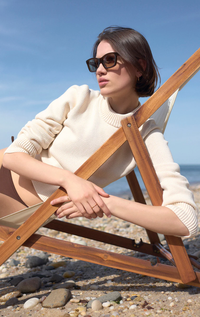 soldout.nyc Sweater The Favorite Crew, Cream Soho-Boutique