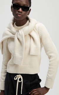 soldout.nyc Sweater The Favorite Crew, Cream Soho-Boutique