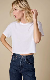 soldout.nyc T-Shirt The Cropped Perfect Tee, White Soho-Boutique