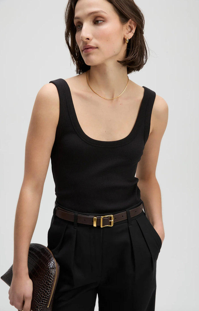 soldout.nyc Tank The Scoop it Up Tank, Black Soho-Boutique