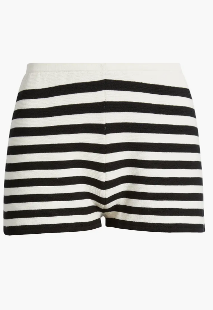 Solid & Striped Shorts Celeste Short, Noir Brule Stripe Soho-Boutique