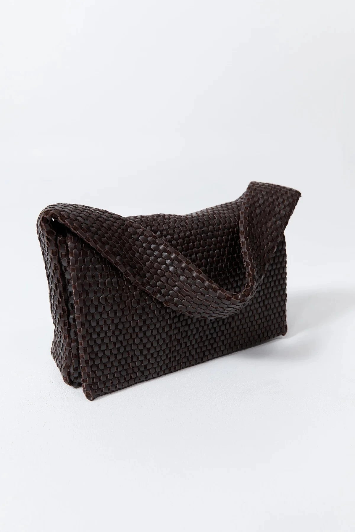 St. Agni Bag Lattice Everyday Satchel, Coffee Soho-Boutique