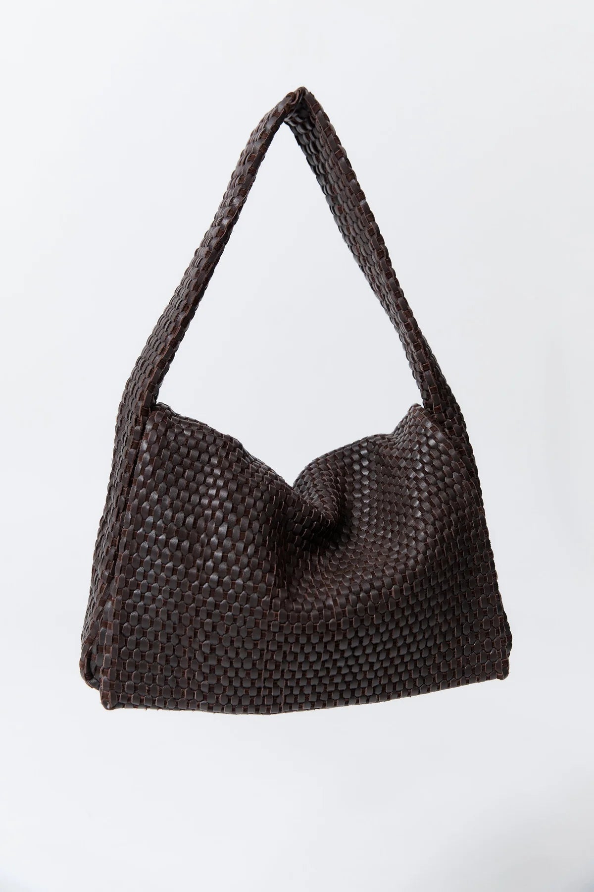 St. Agni Bag Lattice Everyday Satchel, Coffee Soho-Boutique