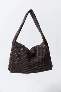St. Agni Bag Lattice Everyday Satchel, Coffee Soho-Boutique
